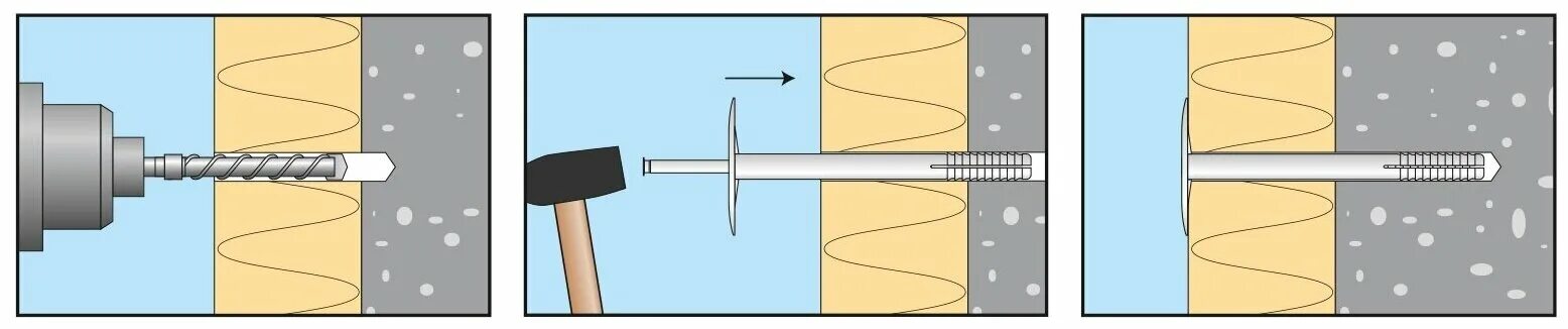 Дюбель монтажный по бетону 30 мм. Крепление дюбель гвоздями пн50. Крепеж окл дюбель саморез. Дюбель гвоздь монтажный как работает. Дюбель-гвоздь для эппс к бетону.