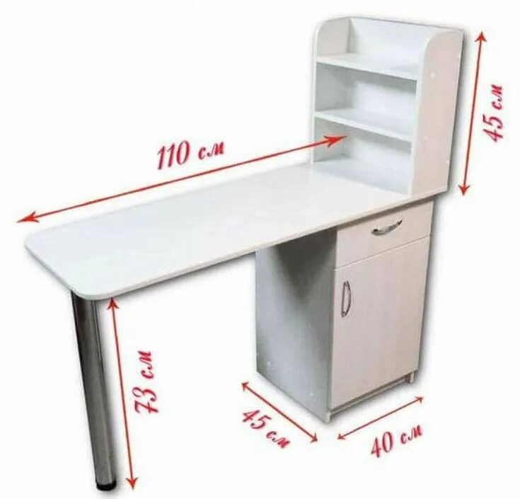 Маникюрный стол мс123чертеж. Размеры маникюрного стола стандарт. Ширина маникюрного стола стандарт. Стол для маникюра габариты.