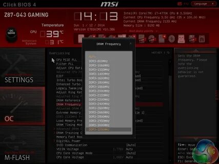 Msi частота оперативной памяти