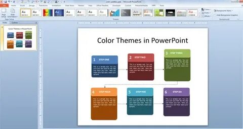 Цвета в powerpoint