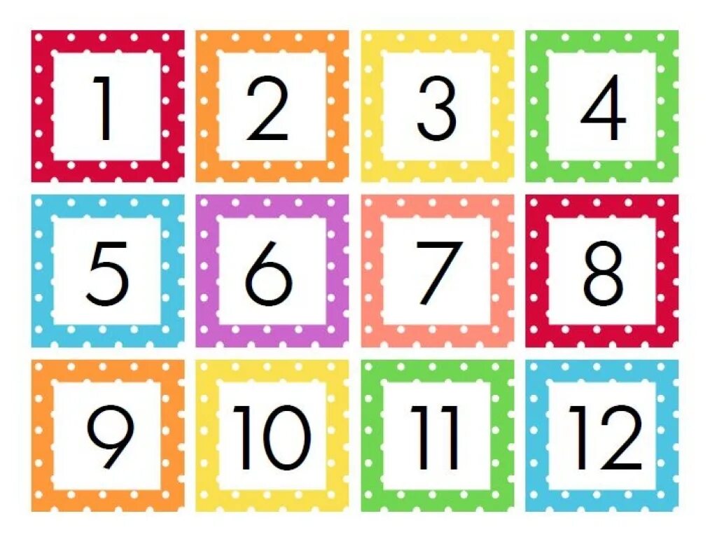 Разноцветные карточки с цифрами. Карточки с цифрами для детей. Цифры в квадрате. Цифры красивые для детей карточки.