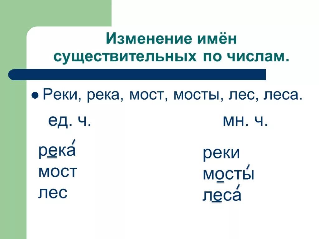 Изменение имен существительных презентация 2 класс