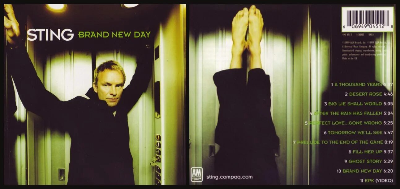 Песня brand new. Sting 1999 - brand New Day. Sting (1999) альбомы. Brand New Day стинг. Sting brand New Day album.