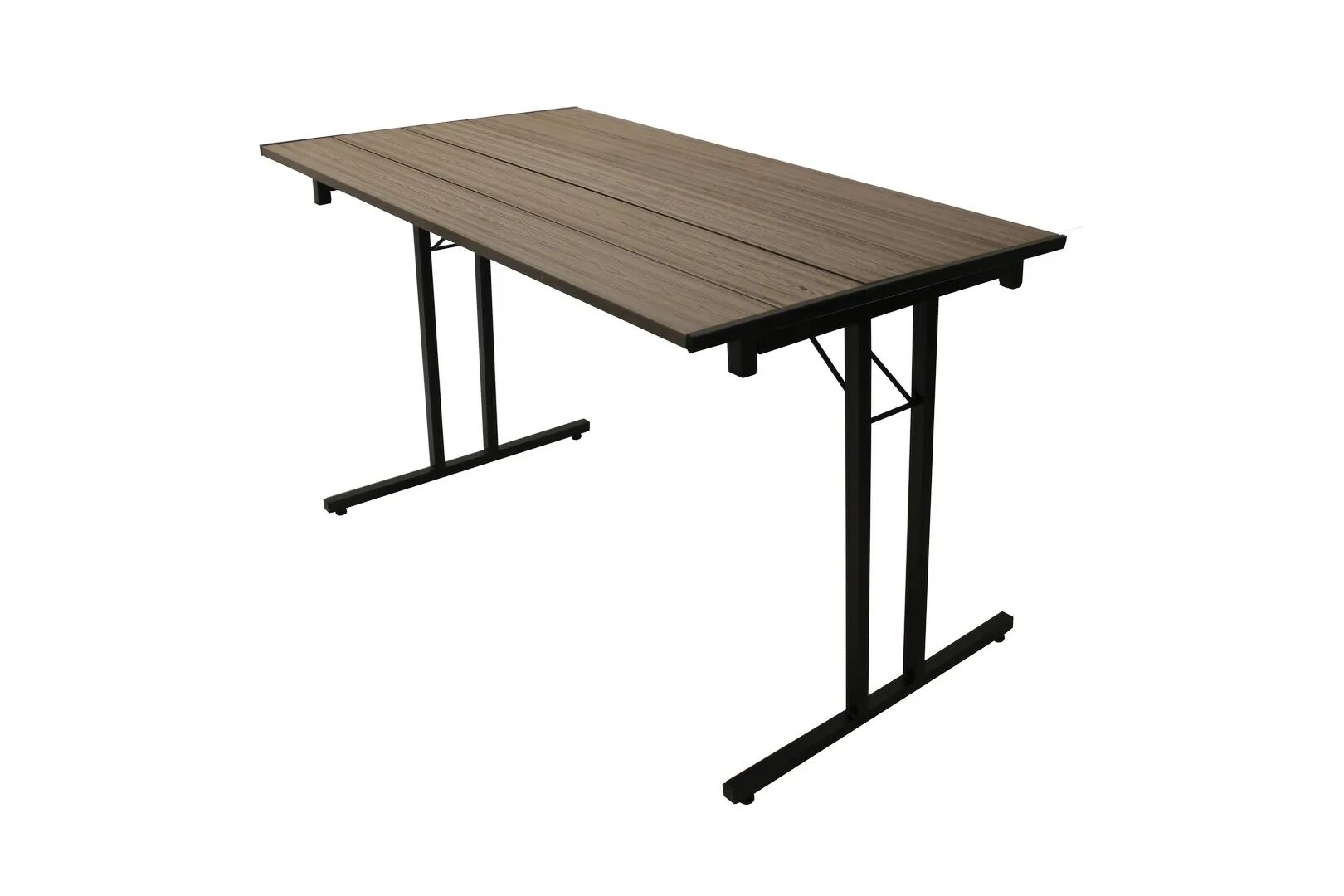 087. Black table. Стол складной дельта 1500х800мм. Стол фуршетный складной. Стол квадратный складной.