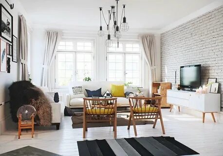 Скандинавский стиль в интерьере квартиры - 10 интерьеров + фото
