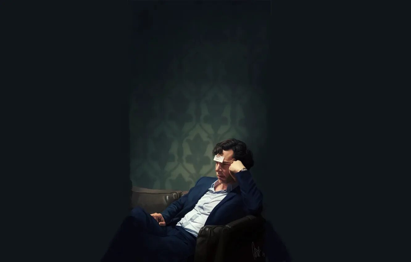 Обои шерлок в интерьере Wallpaper panosundaki Pin