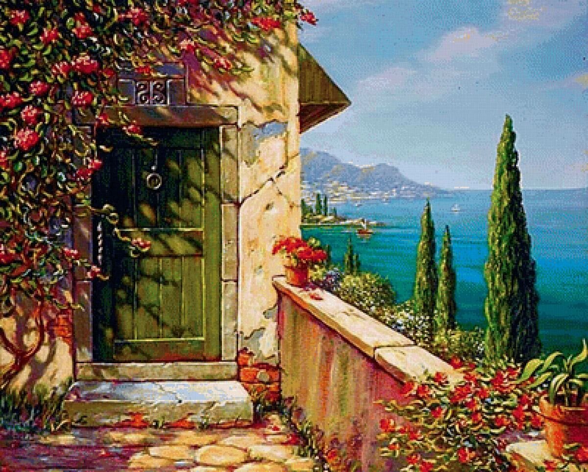 Художник bob pejman. Крымские дворики в живописи. Художник милюков юг. Юрий обуховский солнечный пейзаж. Корейский художник сен ким sung kim.