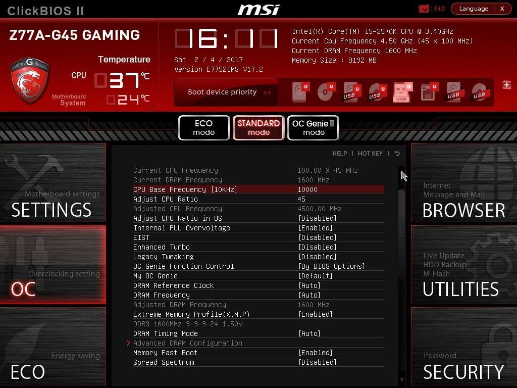 Cpu features