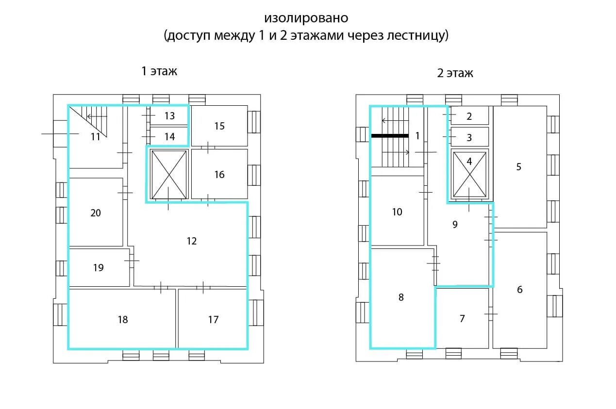 Изолированные здания. Что такое изолированные комнаты в квартире. Изолированность и обособленность помещений. Обособленное и изолированное помещение. 2d схема этажа здания.