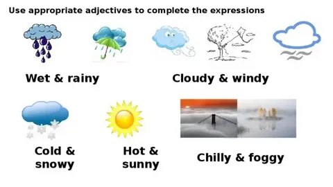 The weather hot and sunny