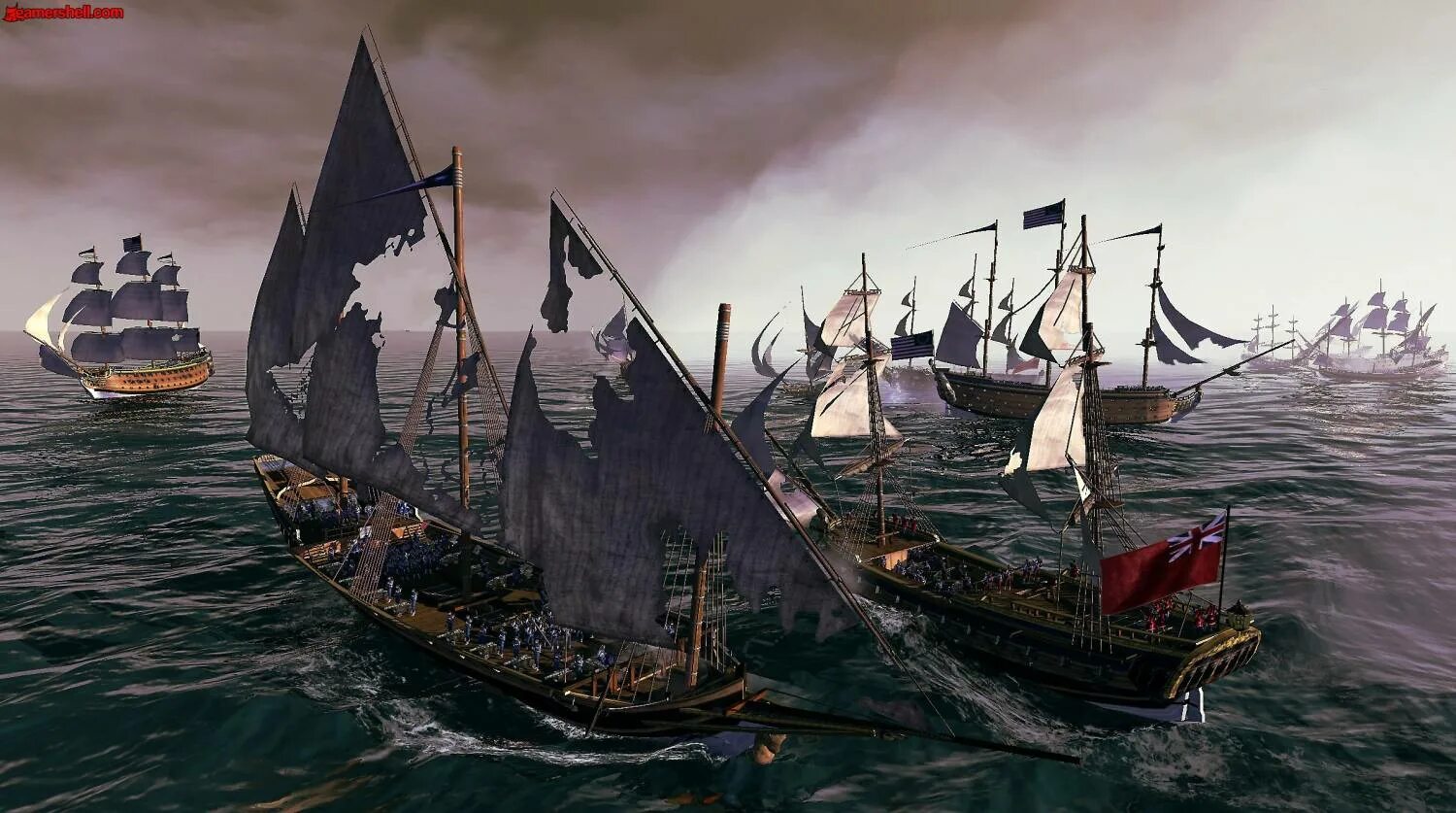 Империя тотал вар 3. Морское сражение абордаж.
