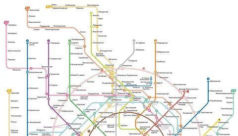 Схема метро 2027