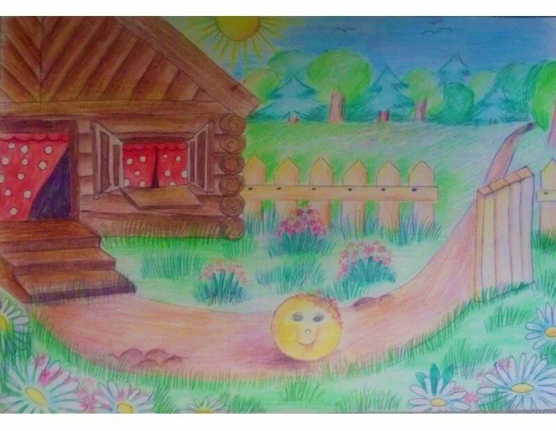 Колобок декорации. Колобок декорации. Театр марионеток колобок. Тетушка луша и колобок ванюша. Задник к спектаклю колобок.