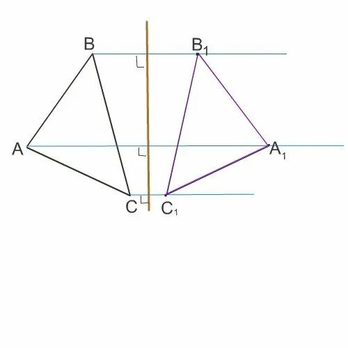 Построить симметрию ромба относительно прямой. Осевая симметрия четырехугольника. Построение центральной симметрии. Осевая симметрия трапеции. Построение симметричных фигур.