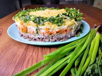 Салат из печени классический рецепт с яйцом