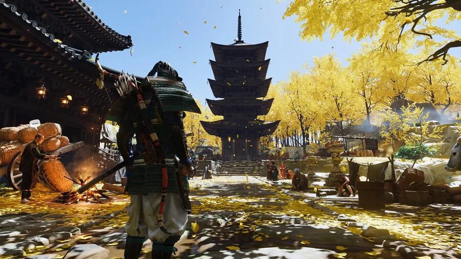 Ghost of tsushima pc system requirements. Ghost of Tsushima Samurai. Храм бассейн Ghost of Tsushima. Японские равнины Ghost of Tsushima. Самурай оранжевый Ghost of Tsushima.