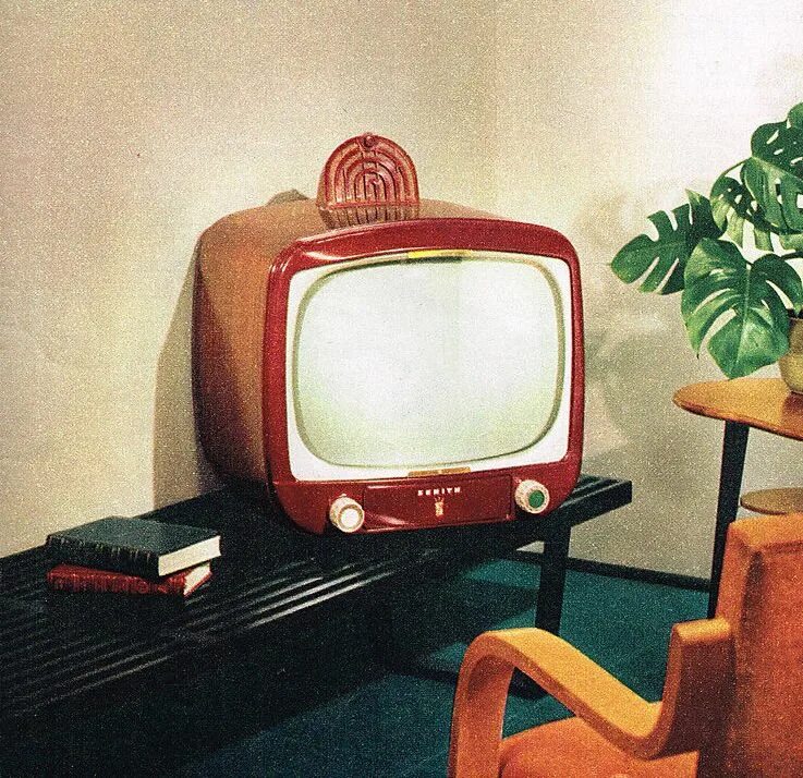 Советский телевизор Альфа. 1953 Zenith TV Set. Старый телевизор. Ретро телевизор.