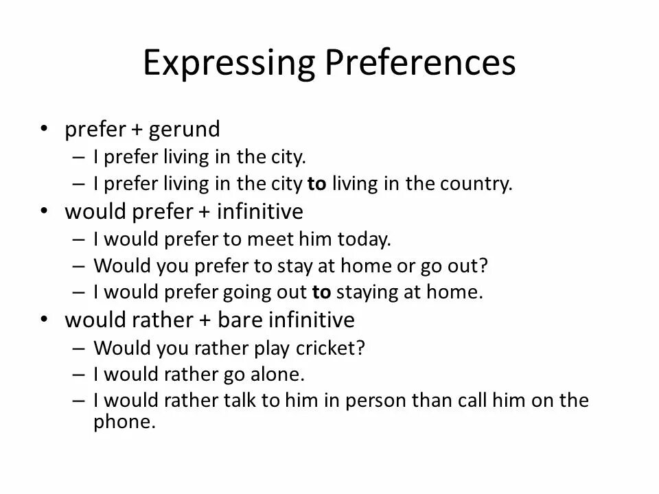 Like expression. Expressing preference примеры. Expressing preference правило. Упражнения на prefer would prefer. Expressing preference примеры предложений.