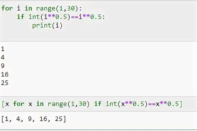 Что делает for i in range. For i in list в питоне. for in range в питоне. for i in range python. генератор списков python 3 if else.