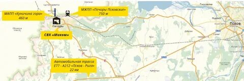 Карта печоры псковская