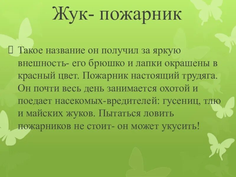 Жук пожарник фото и описание польза: найдено 88 картинок