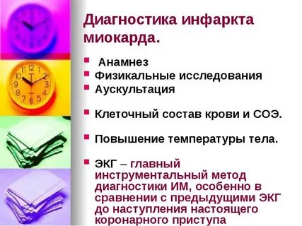 Электрокардиографическая диагностика инфаркт миокарда
