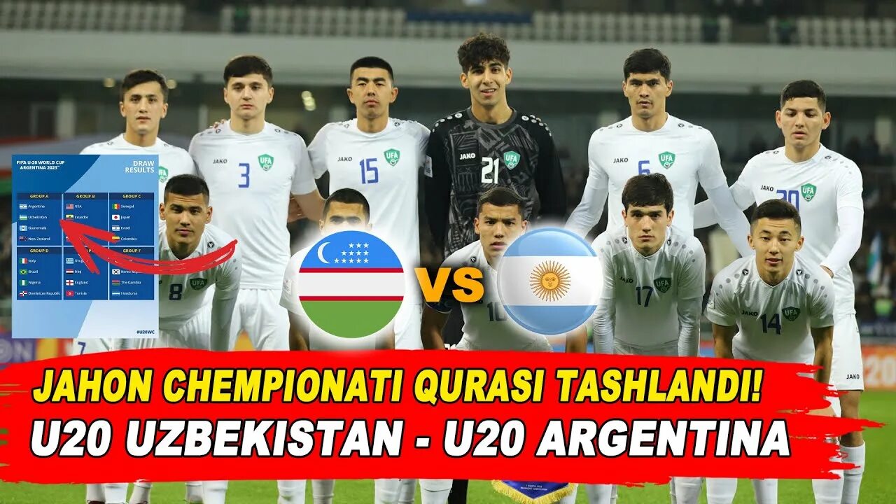 Жахон чемпионати 2026. Futbol u20 Jahon chempionati. Uzbekistan u20. Узбекистан против Аргентина. Qul Tupi Ozbekiston chempionati.