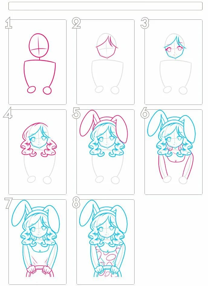 Легкие рисунки поэтапно девушки. Поэтапные рисунки девочек красивых. Пошаговое рисование девочки. Рисунок девушки поэтапно. Рисование аниме для начинающих.