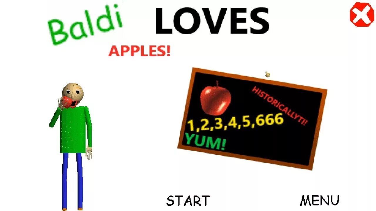 Baldi loves android. Балди яблоко. балди basics яблоко. baldi love. baldi loves birds.