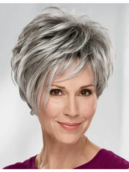 Short Piece-Y Highlighted Pixie Over 50 Thick hair styles, Short hairstyles for 