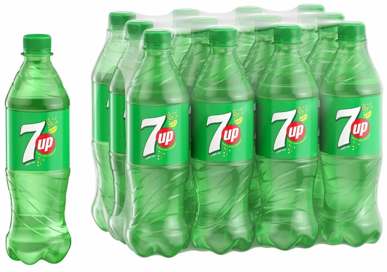 Pick up напиток. /12шт. газировка 7up cherry 330мл/. 7up лимон лайм. газ.