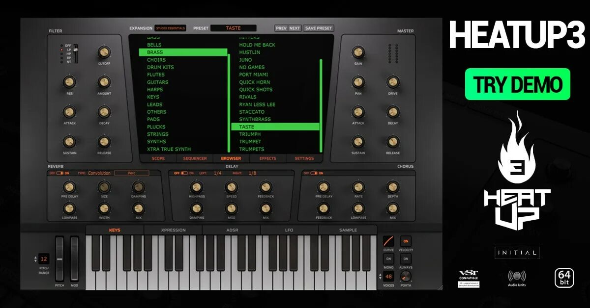 Ignite vst heat up v2 vst. Heat 3 vst. Ретро синтезаторы набор vst. Ignite vst heat up v2 vst. Initial.