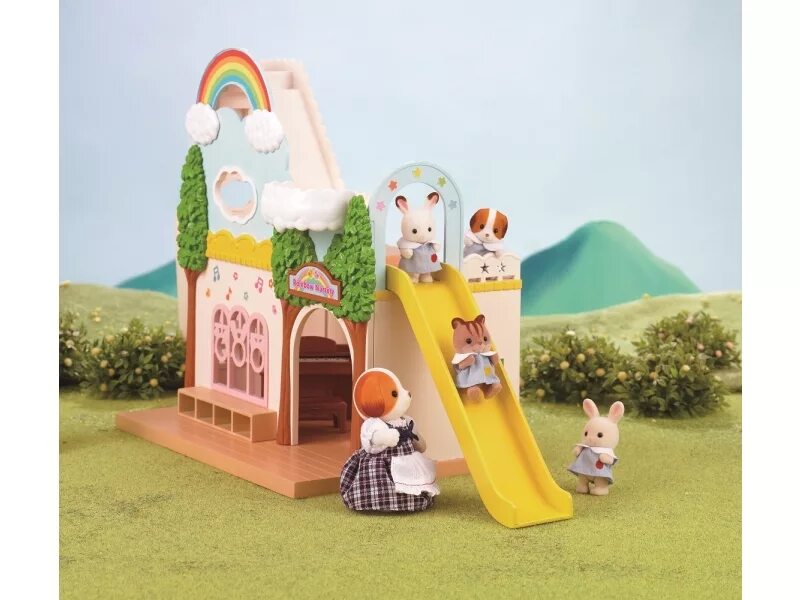 Сильвания фэмили детский сад. Сильвания фэмили умывальник. Детский сад families. Rainbow nursery sylvanian. Сильвания фэмили лесной детский сад.