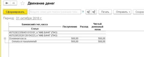 Лимит внесения наличных