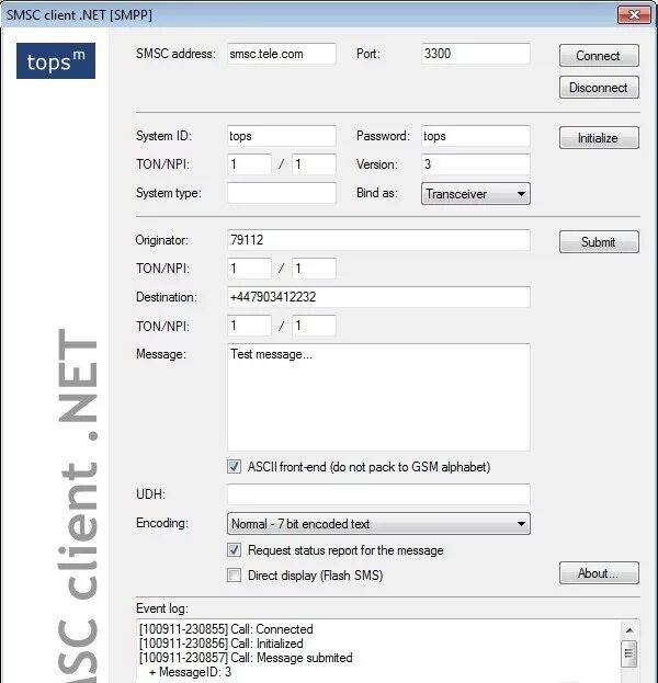 SMSC. SMPP протокол. Чип SMSC. Net client