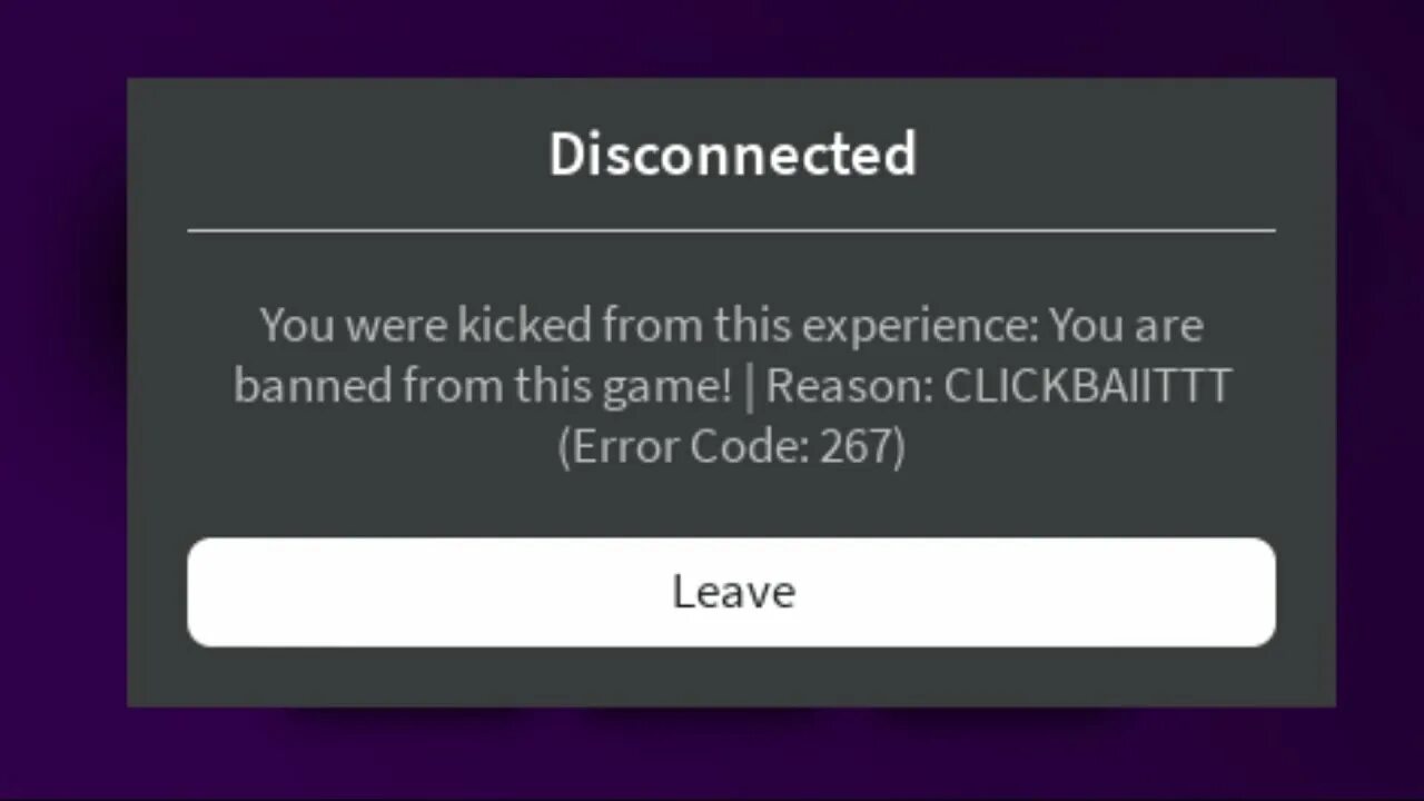 Ban me please