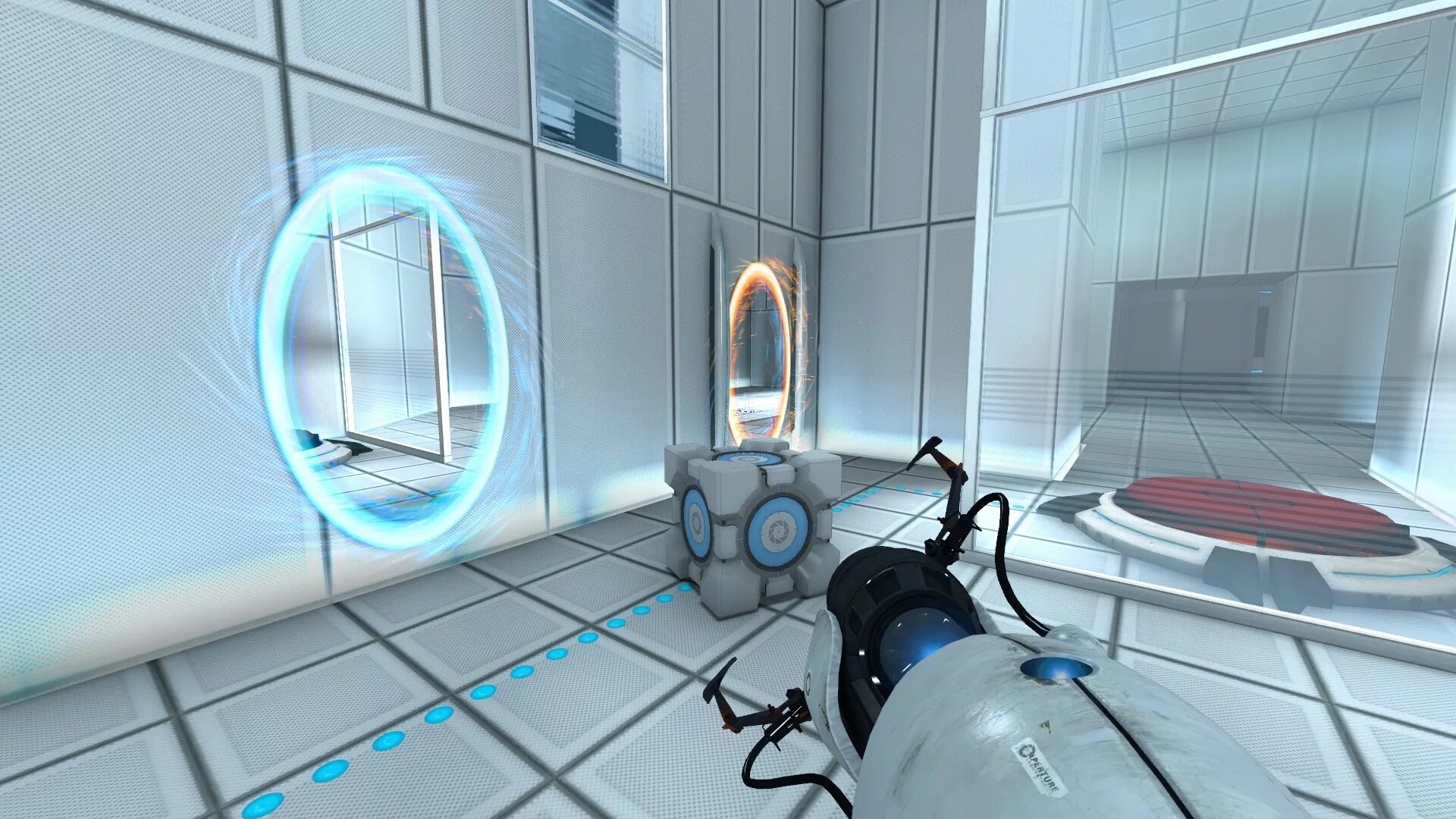 Уровень портала игры. Игра Portal 2. Portal 1 игра. Portal 2 VR. Портал 1 геймплей.