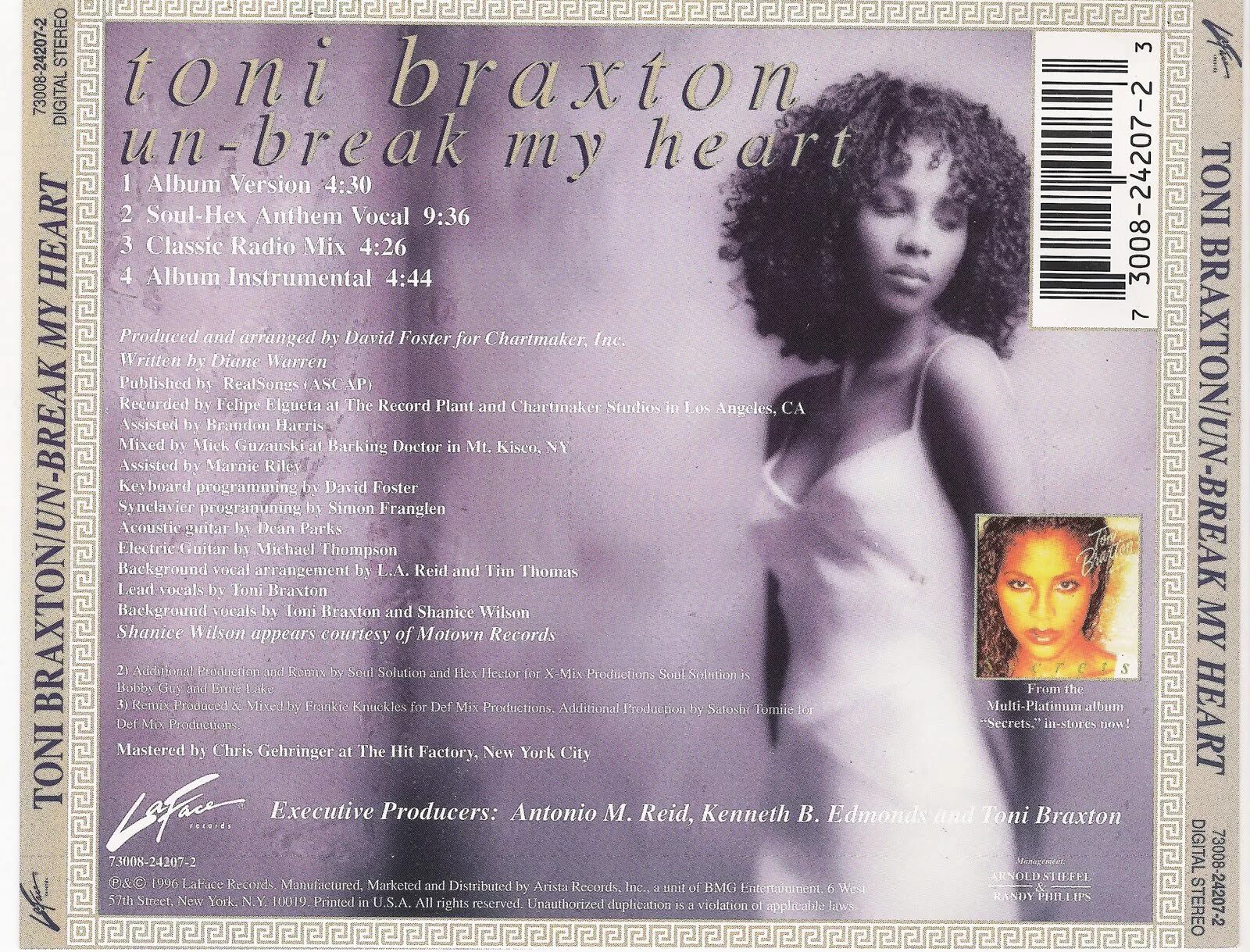 Toni Braxton 1996. Тони Брекстон 1996. Un-Break my Heart Тони Брэкстон. Toni Braxton Secrets 1996. Break my heart toni braxton