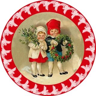 Новогодние картинки круглые