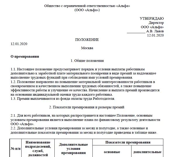 Постановление о премировании работников образец. Акт о премировании работников. Образец положения о премировании работников предприятия. Соглашение о премировании работника образец.