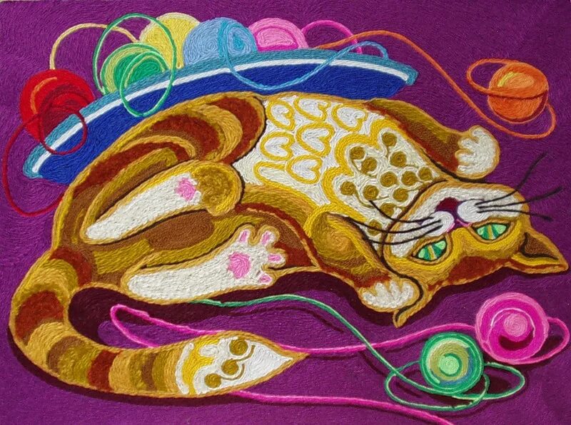 Техника кошечка. Кошки живопись маслом. Кошка гусеница игрушка. Кот акварелью по мокрому. Техника кошечка.
