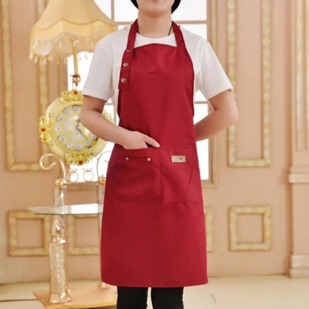 Фартук Kitchen Waterproof Apron. Передник для кухни женский. Кухонные передники для женщин. Стильный фартук. Фартук из полимерных материалов