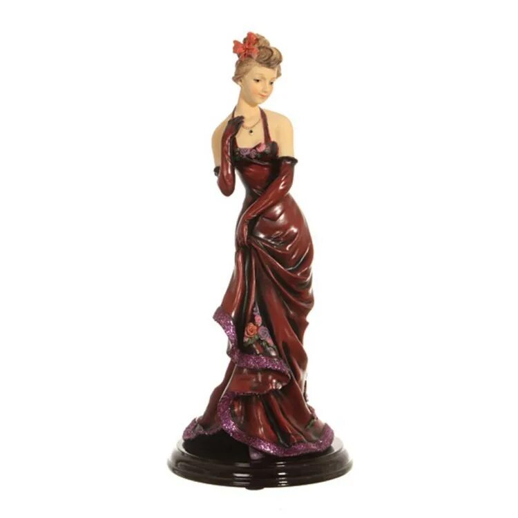 Статуэтки из полистоуна. Статуэтка дама. Итальянские статуэтки из фарфора. Статуэтка дама 276-122 11х6см. Статуэтка девушка полистоун.