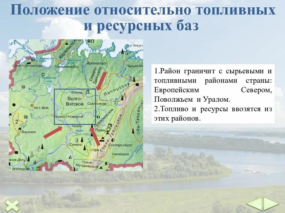 Положение урала относительно топливно энергетических и сырьевых