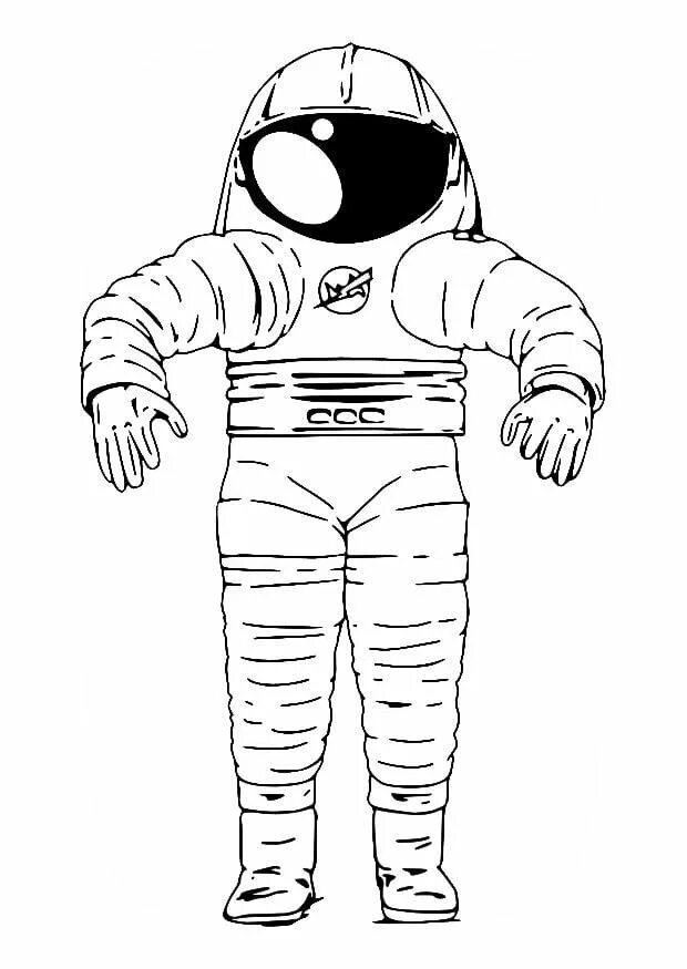 Легкий рисунок космонавта. Раскраска космонавт в скафандре. Космонавт раскраска. Раскраска Космонавта в скафандре для детей. Космонавт раскраска для детей.