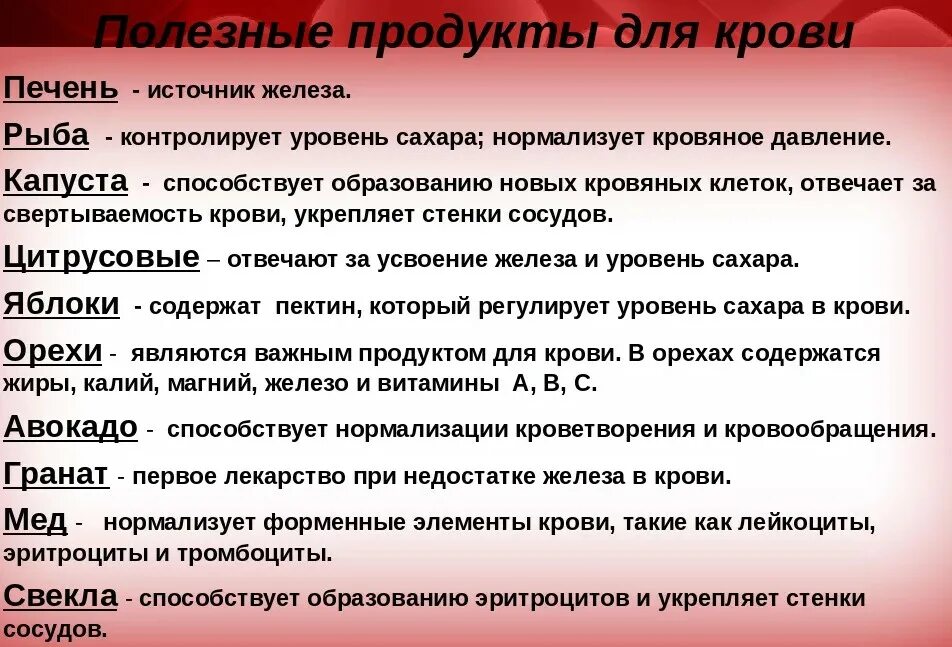 Польза крови. Что полезно для крови. Продукты при потере крови. Продукты для кроветворения после кровопотери. Полезное для крови.