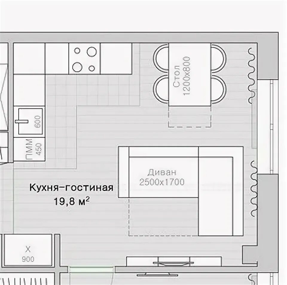Комната недели: интерактивная кухня-гостиная - INMYROOM Tiny house floor plans, 
