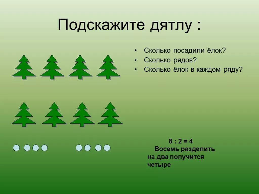На одном участке посадили 18 одинаковых деревьев