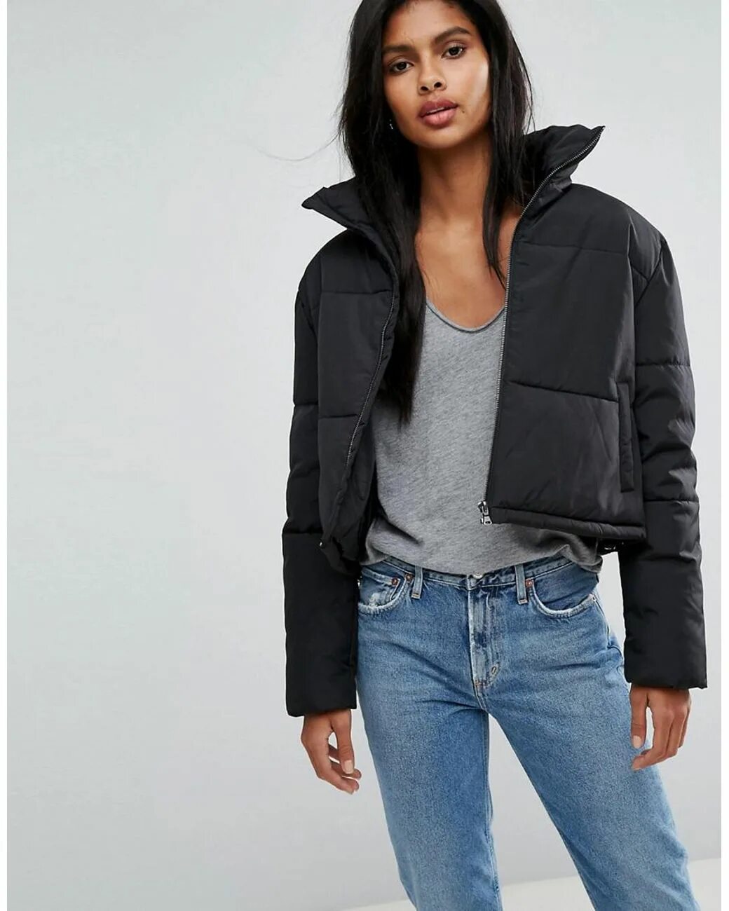 Black Puffer Jacket ASOS. Куртка укорочённая. Куртка дутая укороченная. Укороченная черная куртка. Легкая короткая куртка