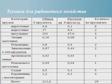 Технические характеристики проекта